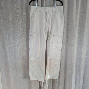 SHEIN White Cargo Pants with Synch Legs